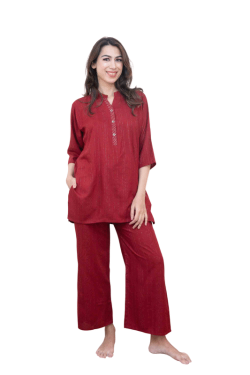 Malviya | Everyday Chic – Rayon Cordset for Comfort & Style | Rayon Cordset | Comfort Wear | Modern Ethnic Wear | Casual Elegance | Work To Weekend Wear