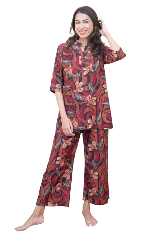 Malviya | Elegance Redefined – Designer Chanderi Silk Cordset for Effortless Luxury | Designer Co-ord set | Linen blend designer cordset| Luxury Ethnic Wear |FestiveWardrobe |HeritageStyle